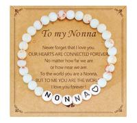Kivosliviz Nonna Gifts for Birthday Women Grandma from Grandkids Nonnas Jewelry Best Nonna Bracelet