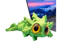 kivrimlarv Articulated Axolotl Fidgets - Moving Salamander Toy for | Rainbow Silk PLA, Flexible Sensory Jointed Figurine, Aesthetic Desk Decoration for Kids Adults Work 4.72x3.94x1.97 inches
