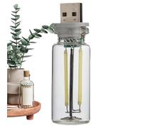 kivrimlarv Bedside Table Lamp - Glass LED Touch Control Vintage Light | Stepless Dimming, Flicker-Free Warm Glow, Retro Mushroom, Ambient Nightstand Light for Bedroom Nursery Dorm