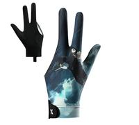 kivrimlarv Billiard Pool Gloves - Elastic 3 Finger Cue Sport Mittens | Adjustable Fit Pool Accessories for Women, Youth, Teens, Men, Cyclists, Golfers, Athletes and Casual Players 9.06 inches