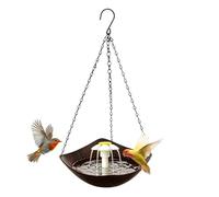 kivrimlarv Bird Bathtub Hanging Tray with Solar Pump | Bird Bath Plate for Garden Patio Tree Park Field