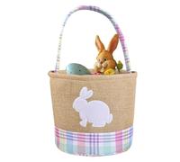 kivrimlarv Boys Easter Basket, Decorative Kids Candy Container Bag, Fun Party Decoration Organizer Bin, Ideal Present for Girlfriend, Wife, Sister, Daughter & Friends, 8.86x8.86x9.06in