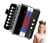kivrimlarv Button Accordion - Musical Instrument for Children - Portable 7 Keys Button Small Accordion for Beginners, Boys And Girls Age 3+, Birthday