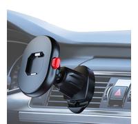kivrimlarv Car Phone Mount, Smartphone Holder, 360 Rotatable Cradle, Strong Adhesive Base Quick Release Clip for Driving Taxi Boat Rv Travel Roadtrip Navigation, 2.36x1.57x2.99 Inches