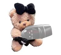 kivrimlarv Car Signal Rod Bear Decor, Bear-Themed Car Interior Accessory, Cute Bear Signal Rod Decor, Car Indicator Lever Bear Decoration, Decorative Bear for Signal Rod, Fun Car Dashboard Accessory