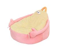 kivrimlarv Cat Couch Bed - Plush Dog Cat Pet Couch | Cute Cartoon Pet Cuddler Calming Sleeping Sofa Nest Furniture for Living Room Outdoor Patio Kennel Floor Bedroom
