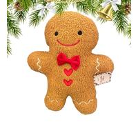 kivrimlarv Christmas Gingerbread Plush - Soft Throw Pillow Toy, Cute Gingerbread Man Decoration for Adults, Boys, and Girls, Ideal for Bedroom, Living Room, Sofa, Desk, Home, Car, Holiday, Birthday