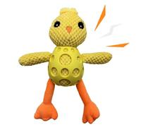 kivrimlarv Dog Squeaky Toys, Plush Chick Chew Toy, Interactive Pet Toy for Medium, Large Dogs, Funny Animal Plaything for Teething, Mental Stimulation and Entertainment, 11.81x10.24 Inches