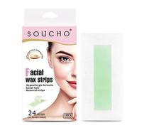 Kivrimlarv Face Wax Strips, Hair Removal, Waxing Strips for Face, Eyebrows, Upper Lip, Cheek, Chin, Middle Brow, Mustache
