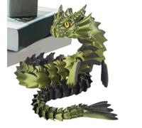 kivrimlarv Flexible Joints Dragon Fidget Toy | 3D Printed Dragon Flexible Joints Fidget Toys | Rotatable Model for Girls, Kids, Friends, Children, Family