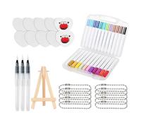 kivrimlarv Foam Texture Painting Kit - 3D Effect Markers for Creative Art Projects | 24 Color Drawing Set, Pigment Pens, DIY Crafting Accessory, Preschooler Learning Tool for Boys and Girls