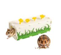 kivrimlarv Hamster Tube - Rectangular Pet Resting Tunnel for Dwarf Hamsters | Exercise Toy, Professional Habitat Accessory, Gerbil Hedgehog Chinchilla, Bunny Ferret Guinea Pig Cage Decor