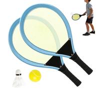 kivrimlarv Kids Tennis Set - Parent Child Racket Game for Active Play | Lightweight Rackets with Soft Ball Included, Easy Grip Handle Design, Fun Sports Activity for Indoor Outdoor Home School Use