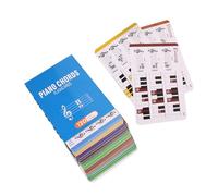 Kivrimlarv Piano Note Design, Note Reading Flash Cards, Sturdy Music, Decorative Electric Piano Chords Chart for Beginners, Multicolor