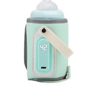 kivrimlarv Portable Bottle Warmer - USB Powered Adjustable Temperature Heater - Travel Bottle Warmer for Breastmilk,for Kids Girls Feeding Car Outings Daycare Home Stroller Vacation Office