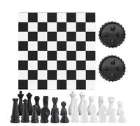 kivrimlarv Portable Chess Board Set with Rollable Mat - Complete Travel Game for Kids & Beginners | Durable Pieces, Non-Slip Soft, Compact Storage Pouch, Indoor/Outdoor Party Gathering