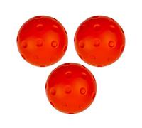 kivrimlarv Silent Indoor Pickleball Balls - 3 Pack Quiet Practice Balls for Drills | 74mm Soft Hollow Construction, Noise Reducing Training Gear, Low- Bounce for Gyms, Patios, and Lawns