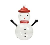 kivrimlarv Snowman Candy Jar,Snowman Organizer Canister for Candy - Food Storage Jar, Christmas Table Centerpiece Decor for Wedding Banquets Bedroom Party Living Rooms