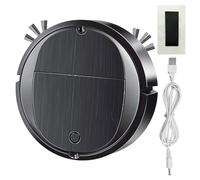 kivrimlarv Sweeping Robot Vacuum, Robotic Floor Cleaner, Automatic Cleaner Robot, Powerful, Smart Navigation Remote Control, Small Robotic Vacuum for Pet Hair, Hard Floor and Carpet