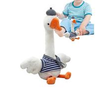 kivrimlarv Talking Goose Toy - Twisting Singing Dancing Interactive Plush Doll,Goose Stuffed Animal,for Boys Playtime Holiday Birthday Party Home Room Desk Bedroom School