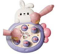 kivrimlarv Toddler Hammer Toy | Portable Cartoon Rabbit Pound a Mole Game - Learning Toddler Toy with 2 Pounding Hammers, Rabbit Theme Birthday Toys for Age3+ Years Old Kids