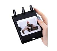 Kivsty 2 x 3 Small Photo Album for Fujifilm Instax Mini Series Polaroid Go Instant Camera Film with 30 Kraft Album Pages, Memory Scrapbook Album for Travel Birthday - Black