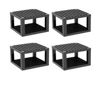 Kivvlbzeq 96 Hole Plastic Pencil & Brush Holder 4 Pack Plastic Desk Stand Organizer Storage Colored Pencil Organizer for Pens, Brushes, Colored Pencils