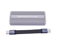 Kivvlbzeq M.2 NVMe NGFF SSD Enclosure USB 3.2 GEN 2 to M.2 SSD 20Gbps Solid State Drive M.2 Case Box for 2230/2242 SSD