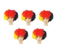 Kivvlbzeq Universal Football Cap Men Women Wig Hat Breathable Soft for Outdoor Tournament Fan European Cup Games A