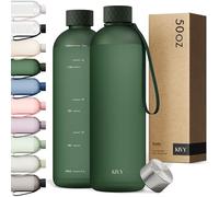KIVY Drinking Bottle 1.5 Litres, Suitable for Carbonated Drinks, Leak-Proof, for Sports, School and Office, Sports Water Bottle, Gym, Water Bottle, 1.5 Litre Carbonated Water Bottle, Dishwasher Safe