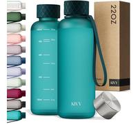 KIVY Drinking Bottle 650 ml [BPA-Free] Leak-Proof and Dishwasher Safe - Water Bottle for Children and Adults - Water Bottle Small - Small Drinking Bottle - Tritan Bottle Suitable for Carbonated
