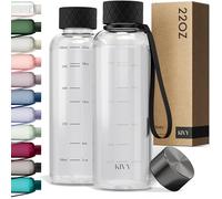 KIVY Drinking Bottle 650 ml [BPA-Free] Leak-Proof and Dishwasher Safe - Water Bottle for Children and Adults - Water Bottle Small - Small Drinking Bottle - Tritan Bottle Suitable for Carbonated
