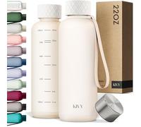 KIVY Drinking Bottle 650 ml [BPA-Free] Leak-Proof and Dishwasher Safe - Water Bottle for Children and Adults - Water Bottle Small - Small Drinking Bottle - Tritan Bottle Suitable for Carbonated