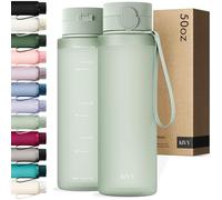 KIVY Flip Top Water Bottle (Light Green, 1500ml)