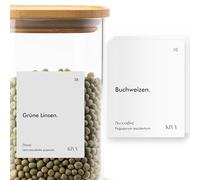 KIVY Kitchen Storage Labels [Pack of 140] - Waterproof & Oil Resistant - Uniform Labels for Kitchen Containers & Jars