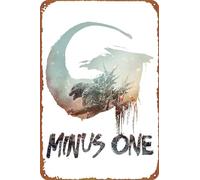 KIVYYB Godzilla Minus One Movie Poster Tin Sign Cafe bar Home Wall Art Decoration Retro Metal Tin Sign 8x12 inch