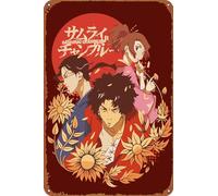 KIVYYB Samurai Champloo Game Poster Metal Plaque Tin Sign,Vintage Metal Pub Club Cafe bar Home Wall Art Decoration Poster Retro 8x12 inches