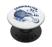 Kiwi Bird Cannibalism, Funny New Zealand Bird Watching PopSockets Adhesive PopGrip