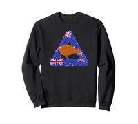 Kiwi Bird Cool Bird New Zealand Graphic Flag vacation fun Sweatshirt