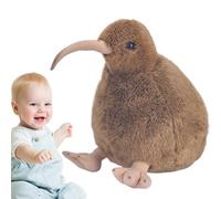 Kiwi Bird Plush - Soft Cultural Souvenir For Animal Lovers, Unique Flightless Bird Aesthetic Design, 22cm Width Dimensions, 12cm Compact Depth, Durable Synthetic Textile- For Playrooms & Gifting