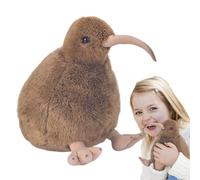 Kiwi Bird Plush - Soft Cultural Souvenir For Animal Lovers, Unique Flightless Bird Aesthetic Design, 22cm Width Dimensions, 12cm Compact Depth, Durable Synthetic Textile- For Playrooms & Gifting