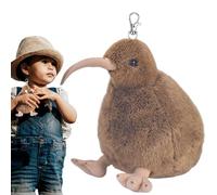 Kiwi Bird Plush - Soft Cultural Souvenir For Animal Lovers, Unique Flightless Bird Aesthetic Design, 22cm Width Dimensions, 12cm Compact Depth, Durable Synthetic Textile- For Playrooms & Gifting