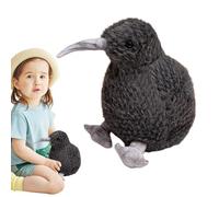 Kiwi Bird Plush Toy | Soft Stuffed Animal Doll Simulation Small Long Beaked Hugging Pillow | Cute Ugly Exotic Feathered Gift for Boys Girls