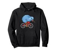 Kiwi Bird Riding Bicycle New Zealand Cycling Pullover Hoodie