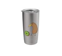 Kiwi Bird with a Sliced Kiwi Fruit Stainless Steel Insulated Tumbler