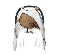 Kiwi Birds Cute Baby Car Seat Canopy Cover, Multi Use Breathable Nursing Breastfeeding Covers for Mom Soft Stroller Sun Shade Newborn Shower Gift
