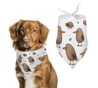 Kiwi Birds Cute Dog Bandana Triangle Dog Scarf Washable Polyester Dog Bibs Cute Pet Bandana for Medium Large Dogs Puppy and Cats