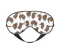 Kiwi Birds Cute Double Sided Sleep Mask Soft Comfortable Light Blocking Eye Cover for Night Rest