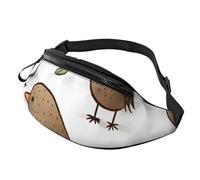Kiwi Birds Cute Fanny Pack for Men Women Fashion Running Waist Packs Waterproof Crossbody Bags Everywhere Belt Bag with Adjustable Strap Sports Hip Pack for Travel Wallet