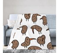 Kiwi Birds Cute Print Ultra-Soft Micro Fleece Blanket - Anti-Pilling, Air Conditioning Blanket for Bed,Sofa,Camping,Travel